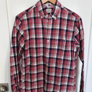 Men's Small Slim Fit J. Crew Button Down Long Sleeve Shirt 100% Cotton